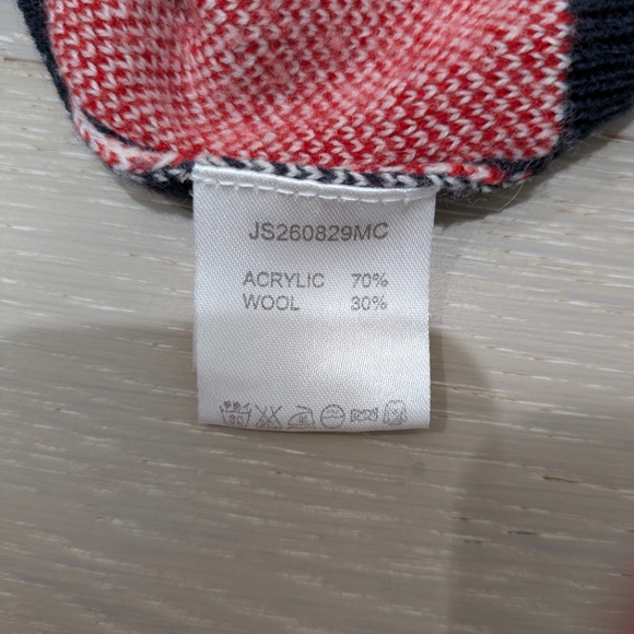 RARE! Union Jack Cardigan Sweater - Navy and Red - Picture 4 of 4